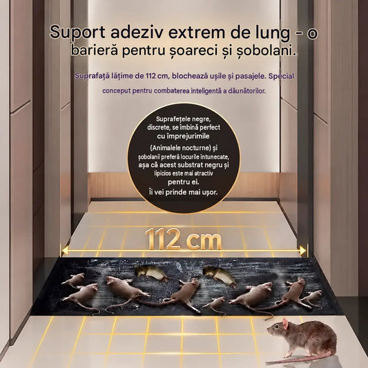 💥 Set de 5 capcane cu lipici extra-puternice pentru șoareci (120 x 27 cm); netoxice și sigure pentru întreaga familie.