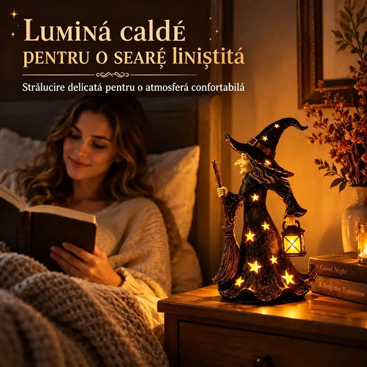 🧙✨Ornament-lampă de veghe „Vrăjitoare înstelată”