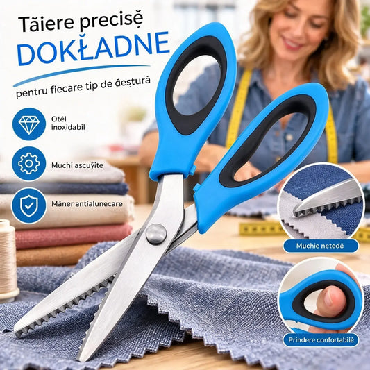 🔥Cumpără 1 și primești 1 gratis✂️ Foarfece profesionale cu dinți – Foarfece ascuțite, cu dinți