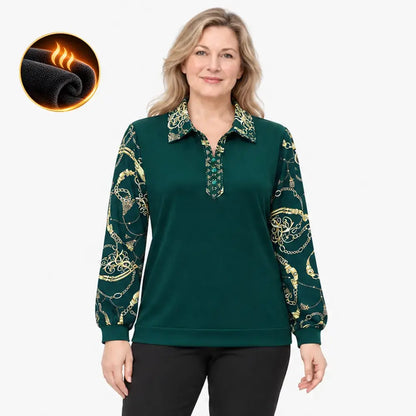 【M-6XL】O nouă cămașă căptușită pentru femei, perfectă pentru toamnă și iarnă – mărimi mari, care ascunde burtica, călduroasă și elegantă