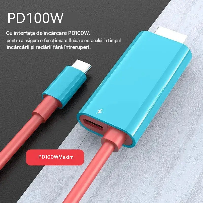 🔥OFERTĂ LIMITATĂ: Reducere de 50%! 🔥 Cablu adaptor USB-C la HDMI pentru Switch