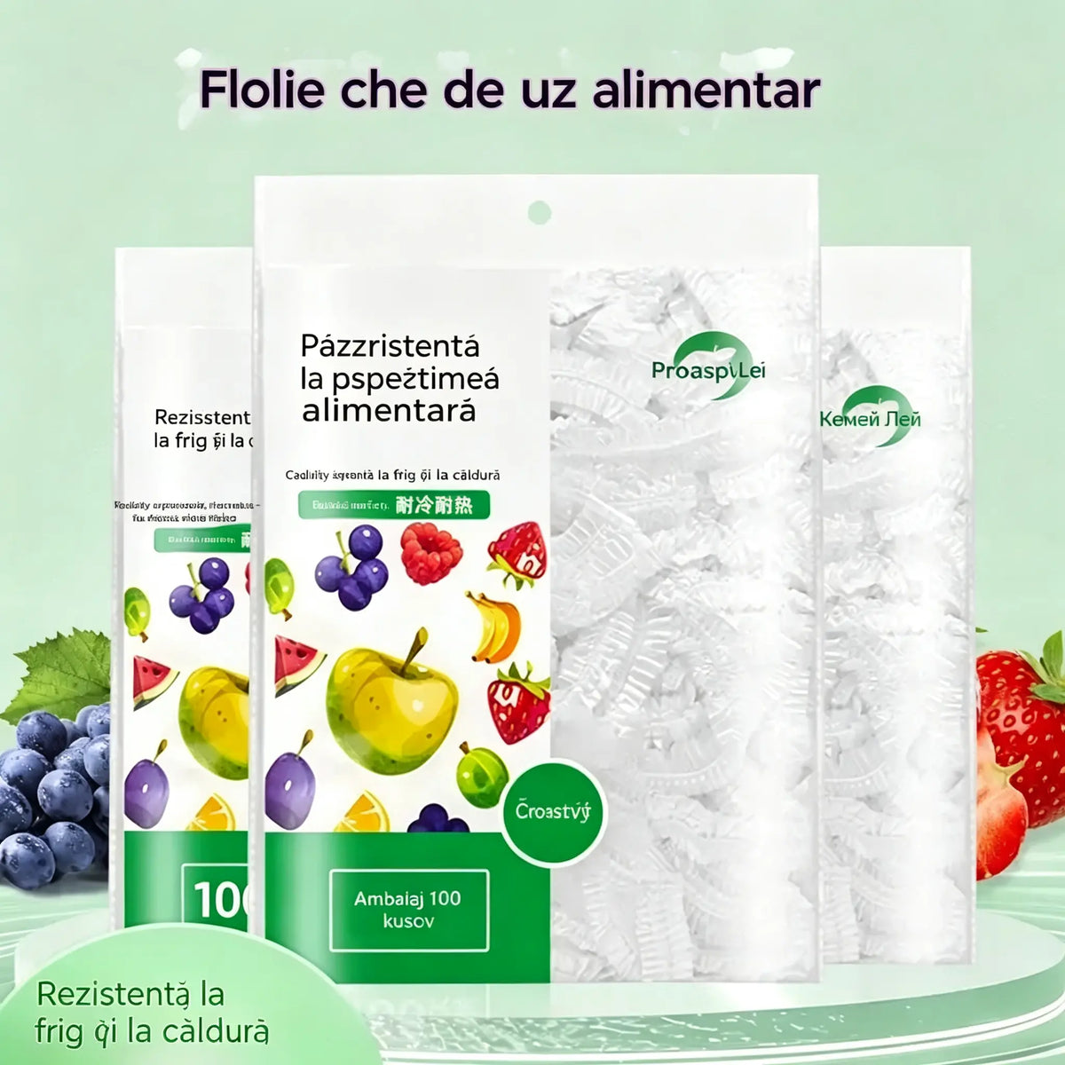 🔥🔥【500 de coli】✨500 de folii reutilizabile și flexibile pentru alimente