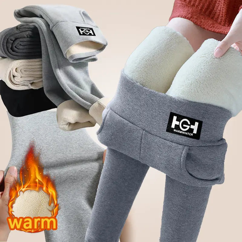 🌈🌟🔥【M-3XL】Lână de oaie plus îmbrăcăminte exterioară îngroșată de catifea, jambiere de toamnă și iarnă din catifea austriacă