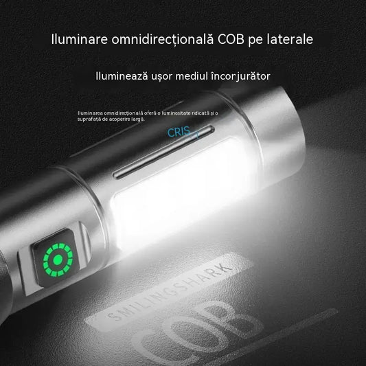 🔦 Lanternă LED multifuncțională cu zoom