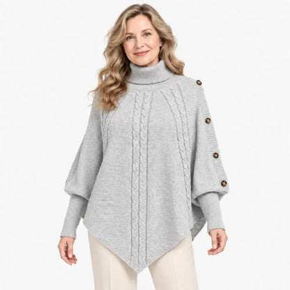 【S-3XL】Un succes absolut pentru sezonul toamnă-iarnă! Această pelerină caldă, din tricot, maschează cu ușurință imperfecțiunile siluetei. ✨