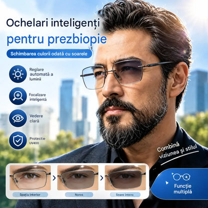🔥【Cumpărați 1 obțineți 1 gratuit】🔥 Ochelari de citit inteligenți, fotocromatici, cu tehnologie Smart Zoom