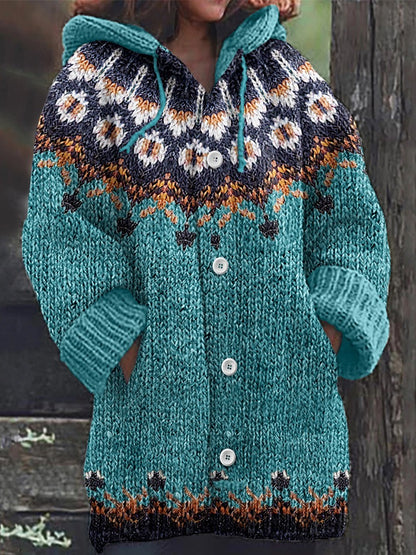 🎀O jachetă nouă, călduroasă, din tricot, pentru femei, în stil retro, pentru toamna și iarna anului 2026