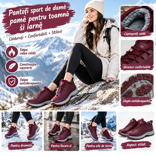🌈⛄【35-41】Noi pantofi sport de damă, cu talpă moale, confortabili, din piele naturală, de toamnă și iarnă