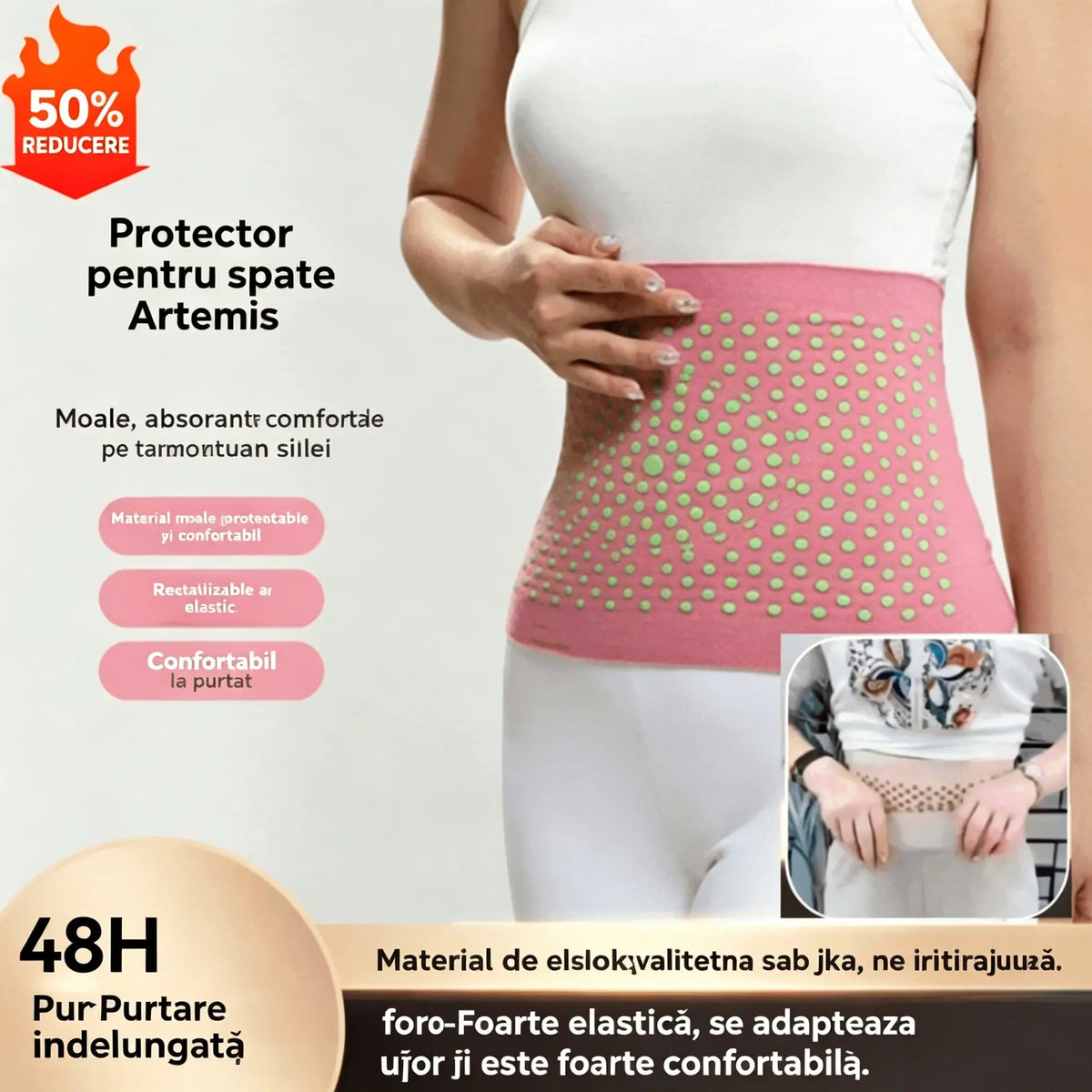 🔥【Cumpărați 1 obțineți 1 gratuit】🔥【40-105KG】Centura pentru piept din pelin Derong, caldă, rezistentă la frig și care generează căldură, potrivită pentru activități sportive.