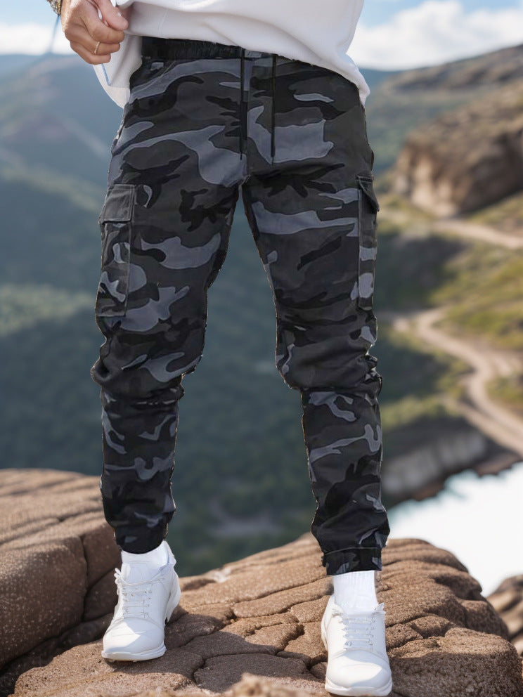 🛠️👖 Pantaloni de lucru rezistenți, de tip tactic – amestec de nailon și bumbac, cu numeroase buzunare funcționale, ideali pentru munca în aer liber 🌲