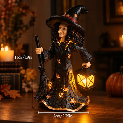 🧙✨Ornament-lampă de veghe „Vrăjitoare înstelată”