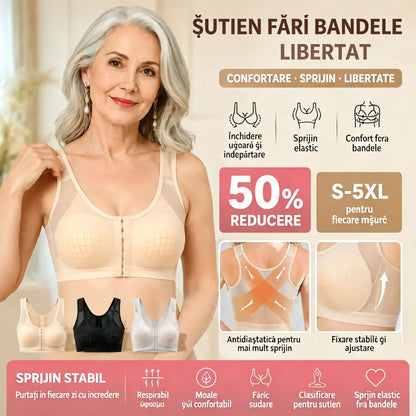 🔥【3 bucăți】Sutien sport respirabil, neelastic, pentru femei【S-5XL】
