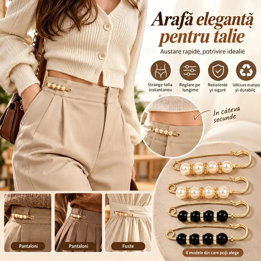 ✨[Set de 13 piese] 🌸 Set de broșe cu perle: pot fi folosite pentru a decora cardigane și rochii.