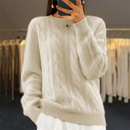 🔥✨【Noul stil de toamnă】【S-2XL】2026 Pulover din lână de înaltă calitate, într-o singură culoare, moale și confortabil
