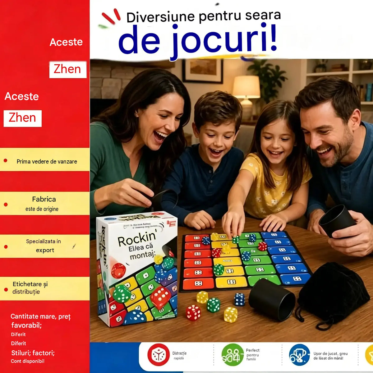 🎲👨‍👩‍👧‍👦Ligretto, un joc de zaruri popular