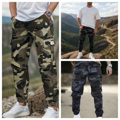 🛠️👖 Pantaloni de lucru rezistenți, de tip tactic – amestec de nailon și bumbac, cu numeroase buzunare funcționale, ideali pentru munca în aer liber 🌲
