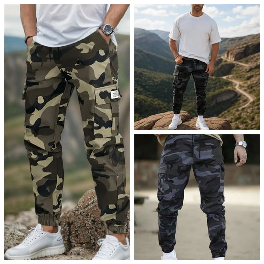 🛠️👖 Pantaloni de lucru rezistenți, de tip tactic – amestec de nailon și bumbac, cu numeroase buzunare funcționale, ideali pentru munca în aer liber 🌲