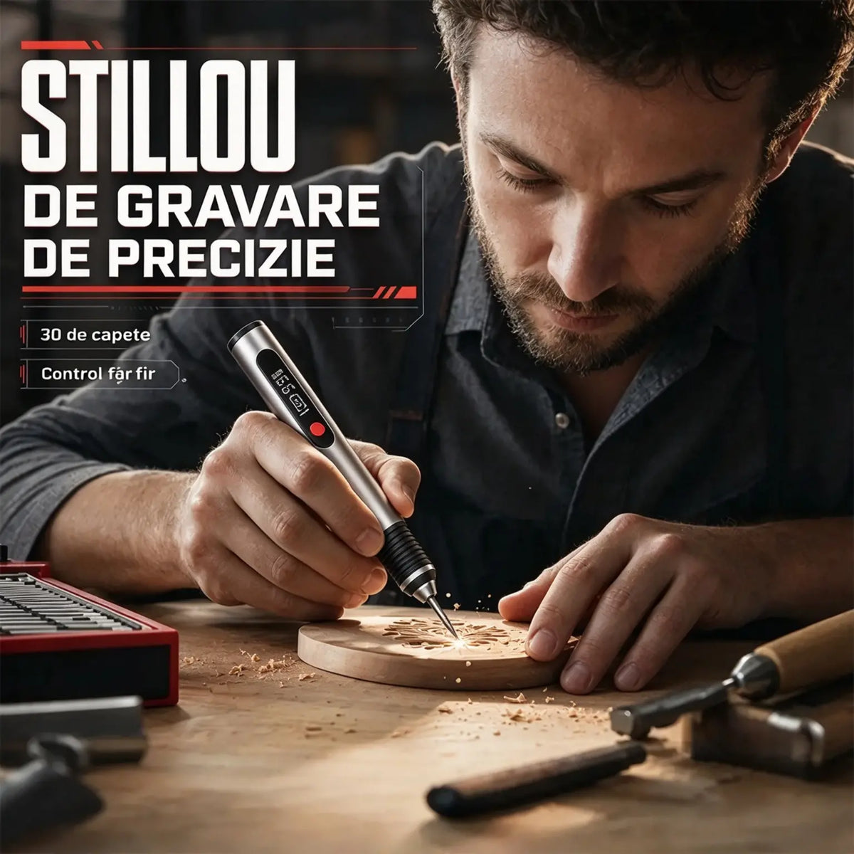 Set de stilouri wireless pentru gravură de precizie