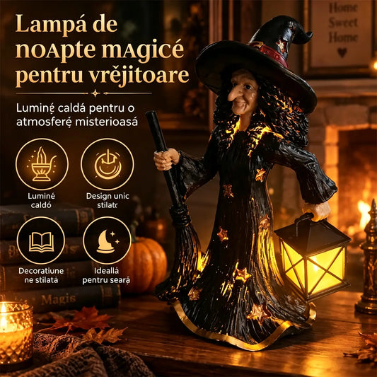 🧙✨Ornament-lampă de veghe „Vrăjitoare înstelată”
