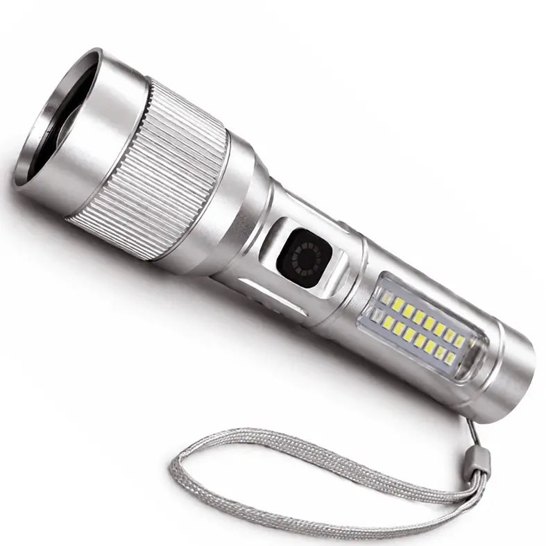 🔦 Lanternă LED multifuncțională cu zoom