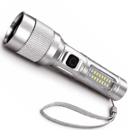 🔦 Lanternă LED multifuncțională cu zoom