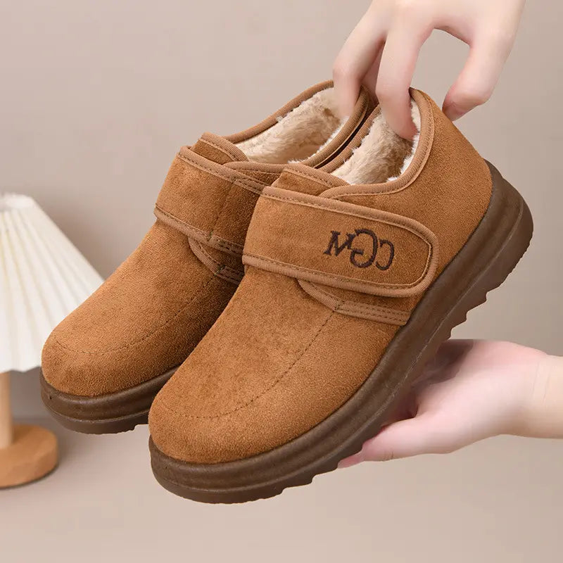 🏆😍【36-41】Pantofi scurți de iarnă, la modă, într-un stil nou, pentru femei, cu omuleți de zăpadă din pluș