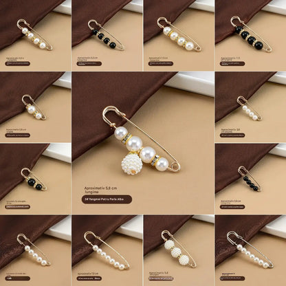 ✨[Set de 13 piese] 🌸 Set de broșe cu perle: pot fi folosite pentru a decora cardigane și rochii.