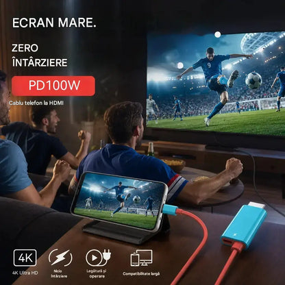 🔥OFERTĂ LIMITATĂ: Reducere de 50%! 🔥 Cablu adaptor USB-C la HDMI pentru Switch