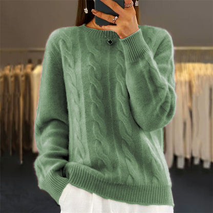🔥✨【Noul stil de toamnă】【S-2XL】2026 Pulover din lână de înaltă calitate, într-o singură culoare, moale și confortabil