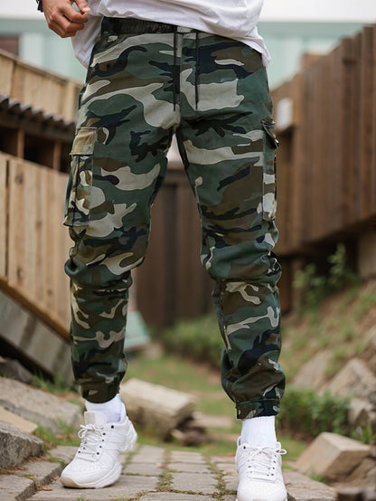 🛠️👖 Pantaloni de lucru rezistenți, de tip tactic – amestec de nailon și bumbac, cu numeroase buzunare funcționale, ideali pentru munca în aer liber 🌲