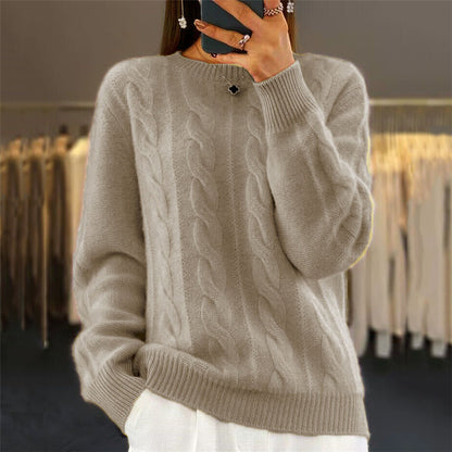 🔥✨【Noul stil de toamnă】【S-2XL】2026 Pulover din lână de înaltă calitate, într-o singură culoare, moale și confortabil