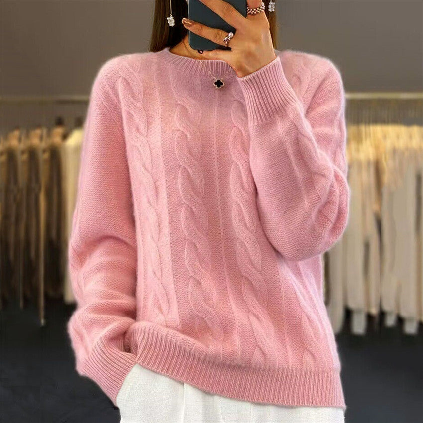 🔥✨【Noul stil de toamnă】【S-2XL】2026 Pulover din lână de înaltă calitate, într-o singură culoare, moale și confortabil