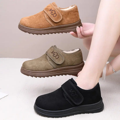 🏆😍【36-41】Pantofi scurți de iarnă, la modă, într-un stil nou, pentru femei, cu omuleți de zăpadă din pluș