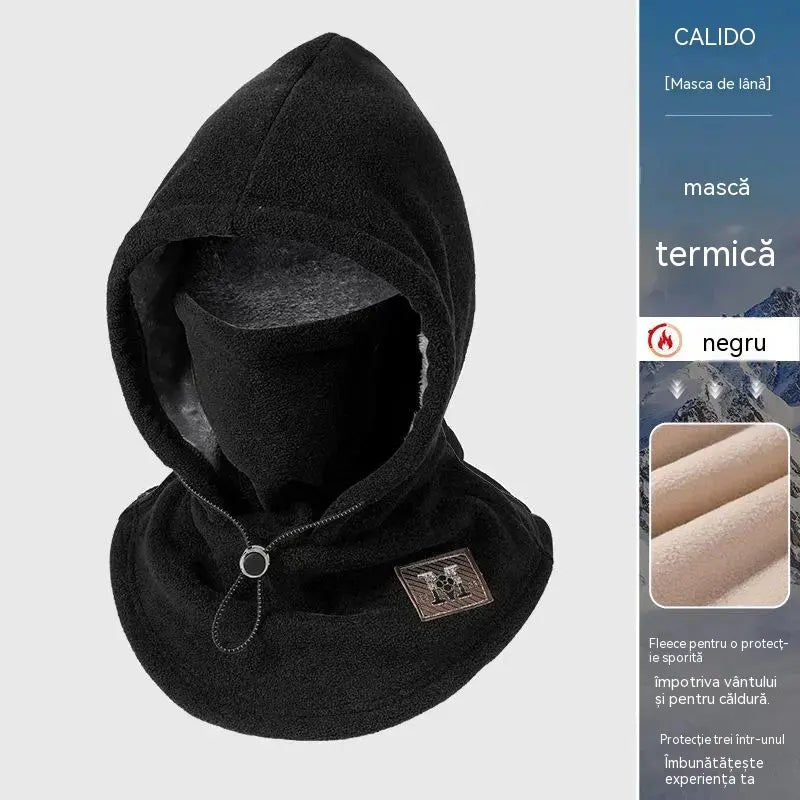 ☃Hanorac cu glugă și căptușeală din fleece 3 în 1, indispensabil pentru ciclism în aer liber toamna și iarna.