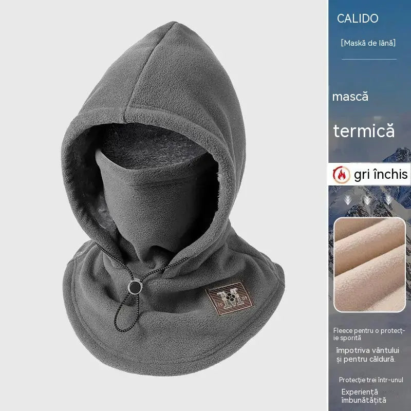 ☃Hanorac cu glugă și căptușeală din fleece 3 în 1, indispensabil pentru ciclism în aer liber toamna și iarna.