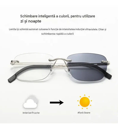 👓 Acești ochelari de citit cu zoom inteligent sunt concepuți special pentru persoanele de vârstă mijlocie și vârstnice, cu funcții de zoom, multi-focus, detectare a luminii, fotocromatică și blocare a luminii albastre.