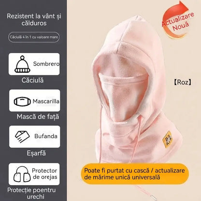 ❄️Căciulă termică cu acoperire completă și căptușeală din fleece, care asigură protecție termică la temperaturi de până la -20 de grade Celsius. ⛷️ Ideală pentru schi, motociclism și activități în aer liber.