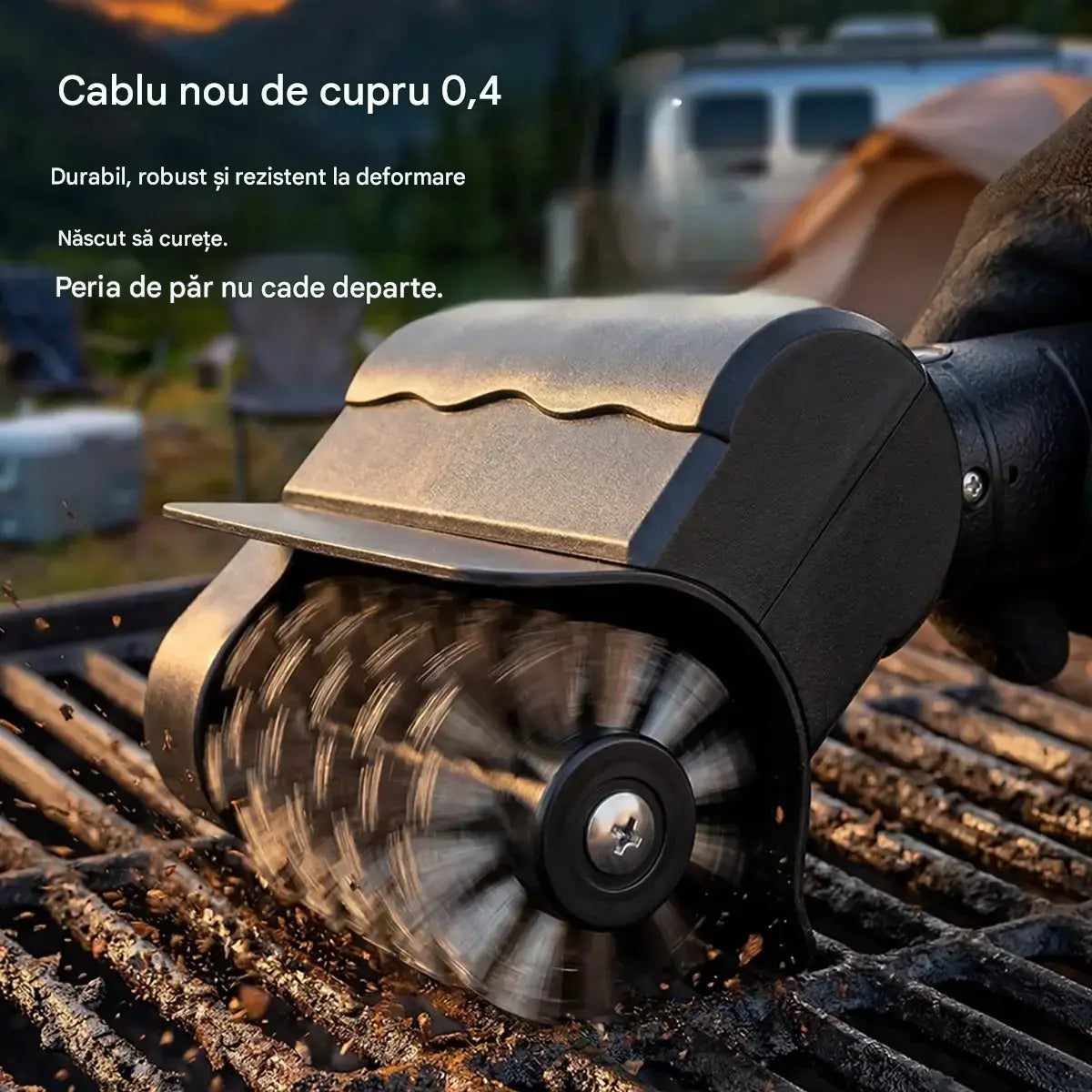 🔋🧹Perie electrică fără fir pentru curățarea grătarului – Baterie litiu, multifuncțională și ușor de utilizat 🔥🍖