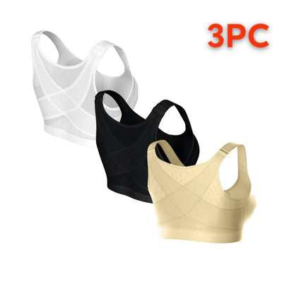 🔥【3 bucăți】Sutien sport respirabil, neelastic, pentru femei【S-5XL】