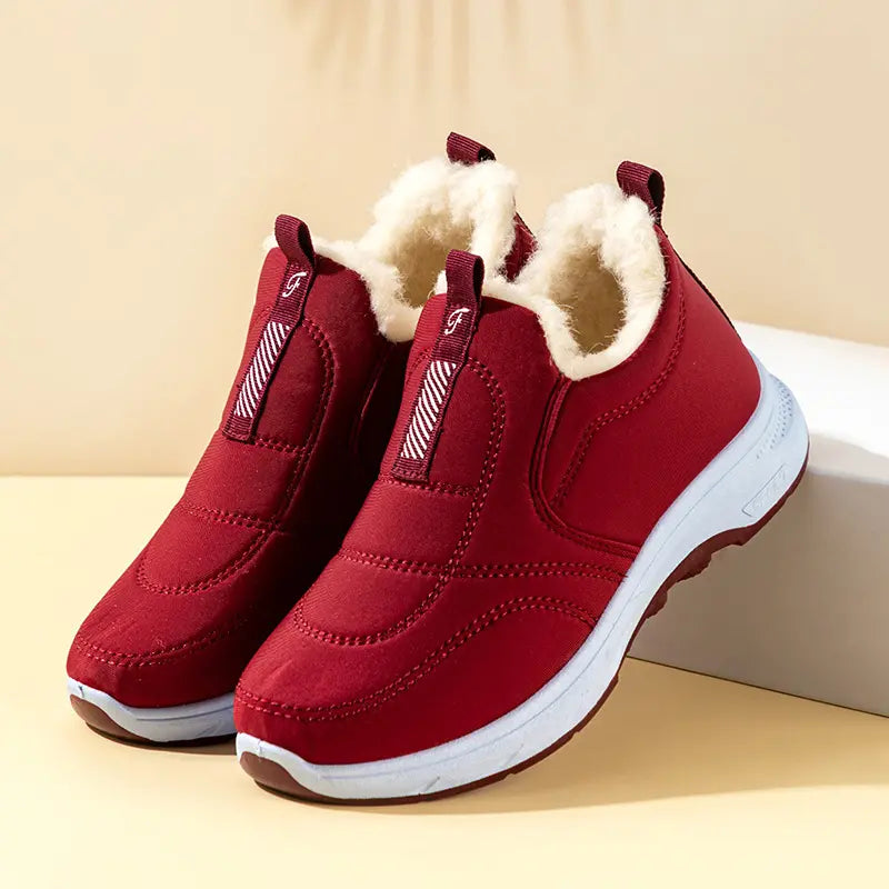 😀🎉【Acțiune fierbinte】🔥velvet și îngroșare🔥【35-41】 pantofi de iarnă impermeabili din bumbac cald pentru femei