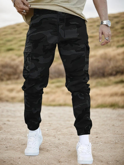 🛠️👖 Pantaloni de lucru rezistenți, de tip tactic – amestec de nailon și bumbac, cu numeroase buzunare funcționale, ideali pentru munca în aer liber 🌲