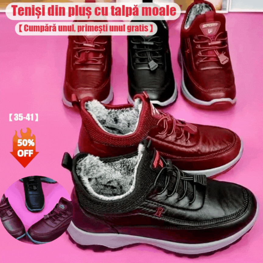 🌈⛄【35-41】Noi pantofi sport de damă, cu talpă moale, confortabili, din piele naturală, de toamnă și iarnă