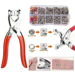 100 de capse metalice colorate + 1 clește manual
