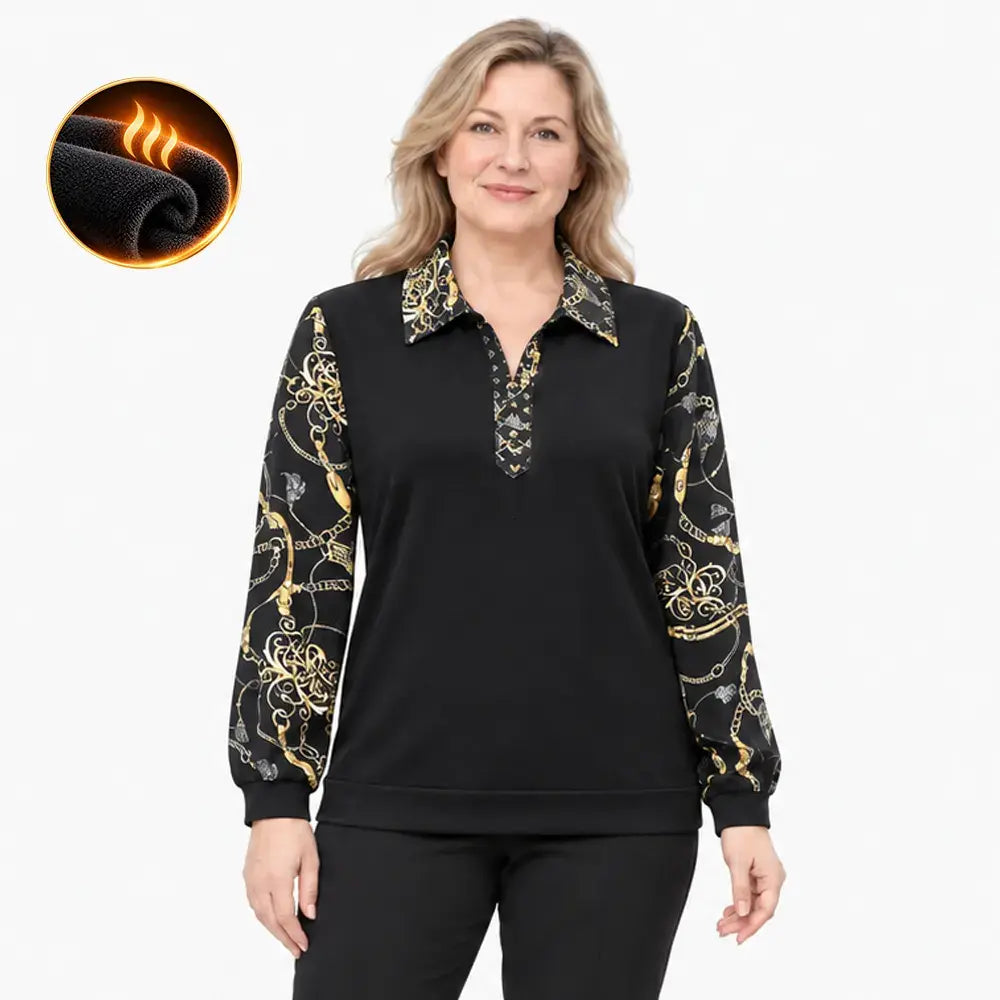 【M-6XL】O nouă cămașă căptușită pentru femei, perfectă pentru toamnă și iarnă – mărimi mari, care ascunde burtica, călduroasă și elegantă