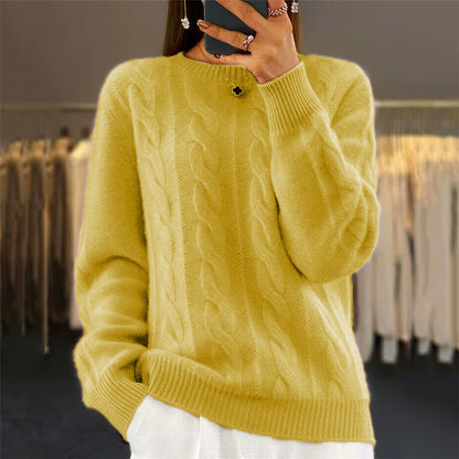 🔥✨【Noul stil de toamnă】【S-2XL】2026 Pulover din lână de înaltă calitate, într-o singură culoare, moale și confortabil