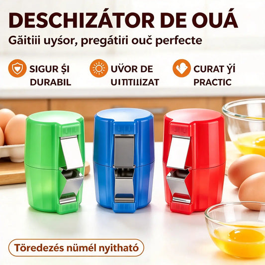 【Set de 3 bucăți】🍳 Bătător rapid de ouă: prelucrarea mai rapidă și mai curată a unei cantități mari de ouă 🔥