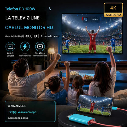 🔥OFERTĂ LIMITATĂ: Reducere de 50%! 🔥 Cablu adaptor USB-C la HDMI pentru Switch
